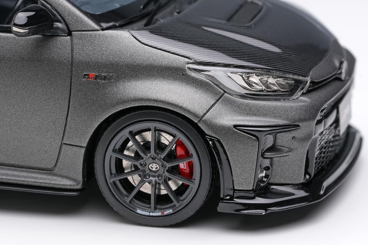 Make Up EIDOLON EM656A 1/43 Toyota GRMN Yaris Circuit Package Matte Steel