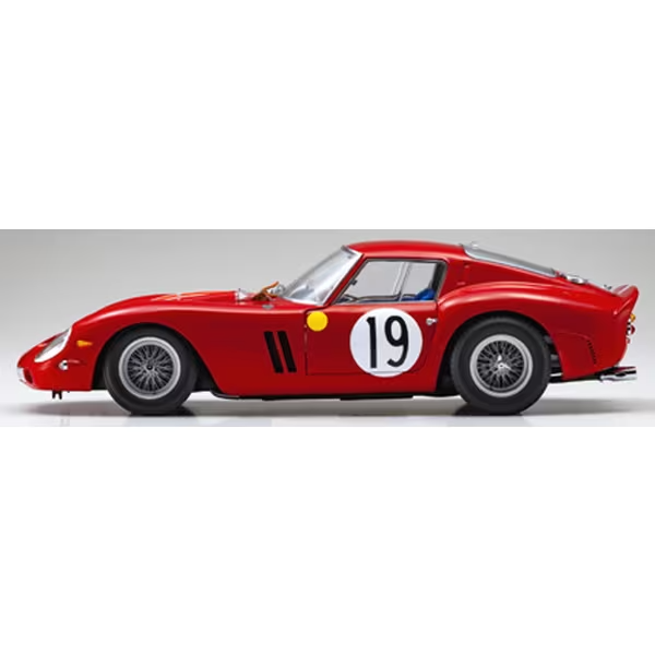 Kyosho KS08438A 1/18 Ferrari 250 GTO 1962 Le Mans #19 Diecast Model Car