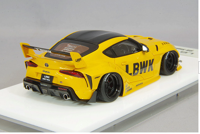 Make Up EIDOLON LB013C 1/43 LB-WORKS GR Supra Lightning Yellow 6-Spoke Wheels