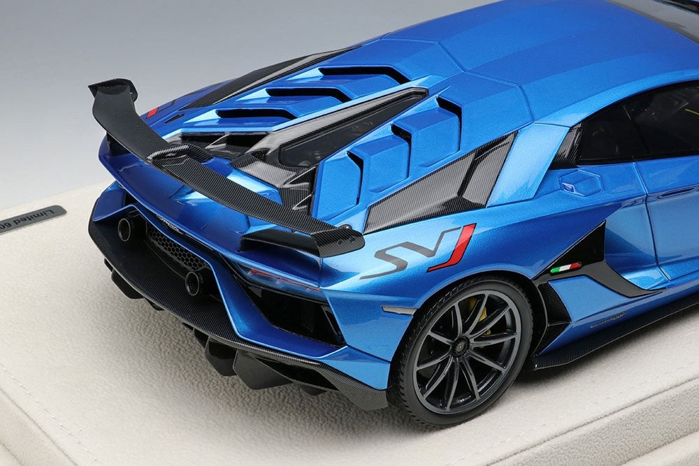 EIDOLON EML026B 1/18 Lamborghini Aventador SVJ 2018 Blu Aegir Resin Ltd 60pcs
