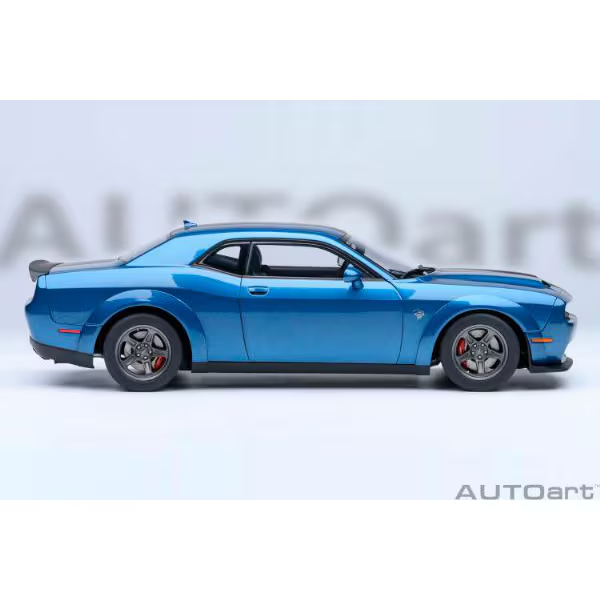 AUTOart 71767 1/18 Dodge Challenger SRT Super Stock 2023 Blue Diecast