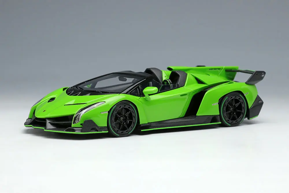 EIDOLON EM451D 1/43 Lamborghini Veneno Roadster 2015 Verde Miura Resin Limited
