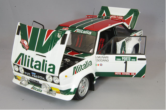 Kyosho KS08376B 1/18 Fiat 131 Abarth Rally 1978 Portugal #1 Diecast