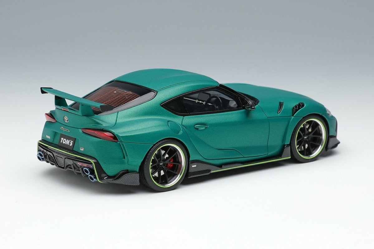 Make Up EIDOLON EM595A 1/43 TOM'S GR Supra Legend Green Metallic 2020 Edition