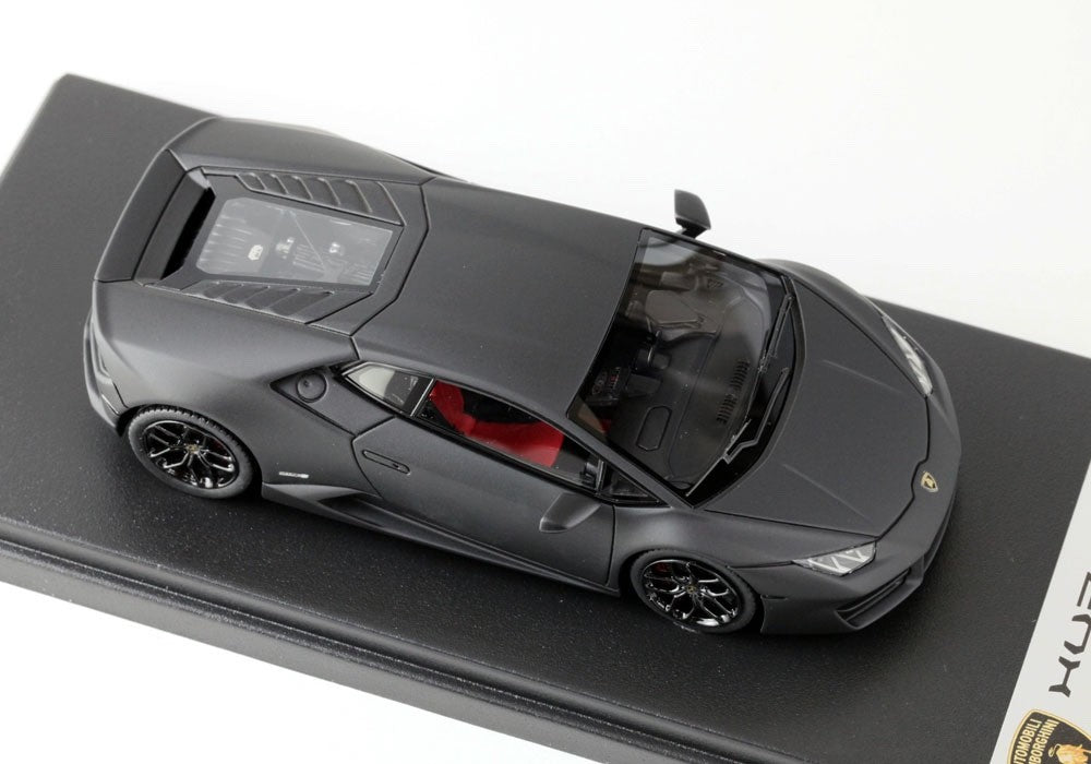 Looksmart LS455D 1/43 Lamborghini Huracan LP580-2 2016 Nero Nemesis Matt Black