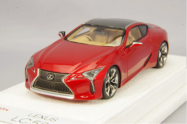 ENIF EX4001 1/43 Lexus LC500 S Package RHD Radiant Red Contrast Resin