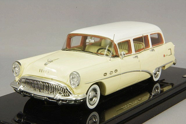 TSM TSM144316 1/43 Buick Century Estate Wagon 1954 Tan White Resin