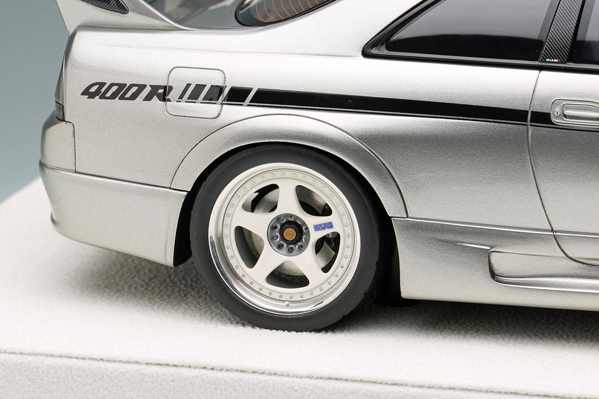 Make Up EIDOLON EML102C 1/18 NISMO 400R 1996 Silver Resin
