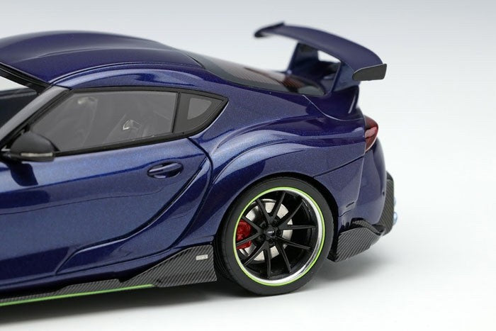 Make Up EIDOLON EM595G 1/43 TOM'S GR Supra 2020 Deep Blue Metallic Limited 30pcs