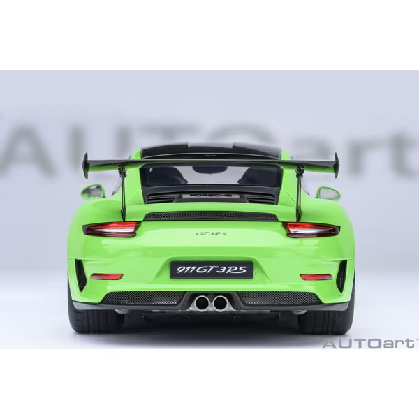 AUTOart 78179 1/18 Porsche 911 991.2 GT3 RS Weissach Green Diecast