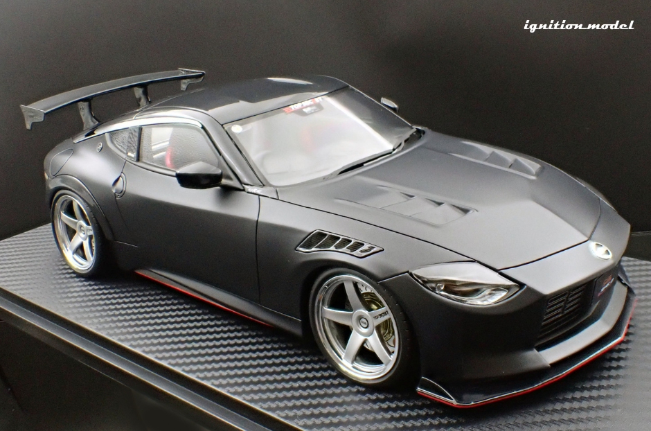 Ignition Model IG3384 1/18 Top Secret Fairlady Z RZ34 Matte Black