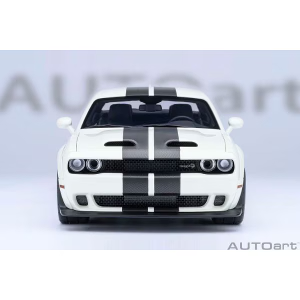 AUTOart 71766 1/18 Dodge Challenger SRT Super Stock 2023 White Diecast
