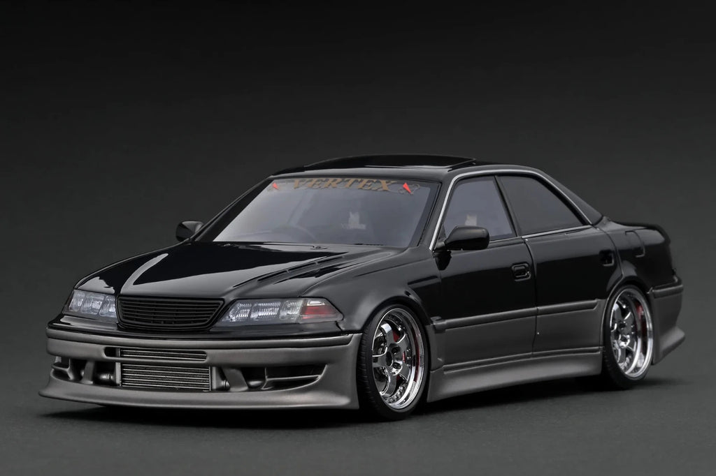 Ignition Model IG3579 1/18 VERTEX Toyota Mark II JZX100 Black/Gun Resin