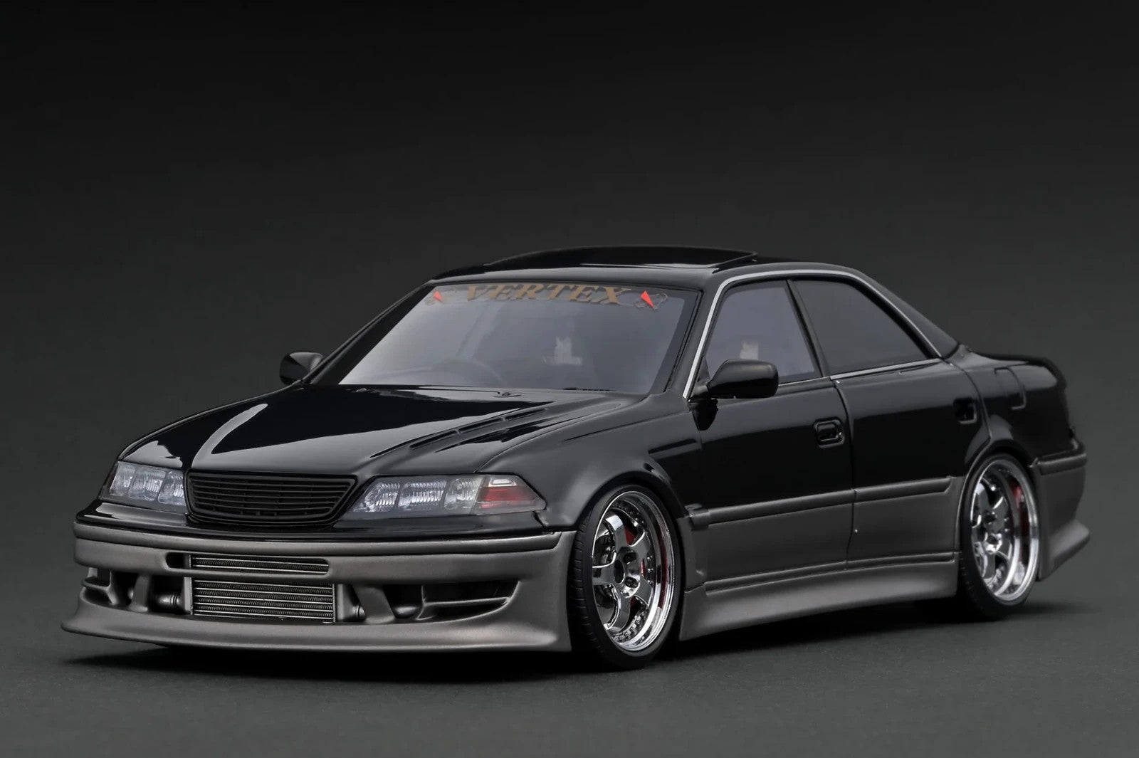 Ignition Model IG3579 1/18 VERTEX Toyota Mark II JZX100 Black/Gun Resin