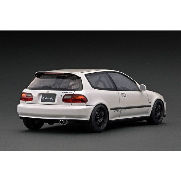 Ignition Model IG3041 – 1/18 Honda Civic (EG6) Pearl White w/ Engine