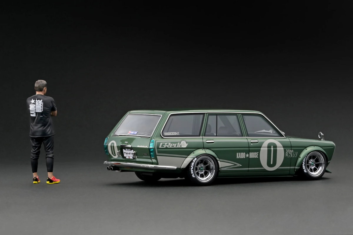 Ignition Model IG3148 1/18 Datsun Bluebird 510 Wagon Green Metallic