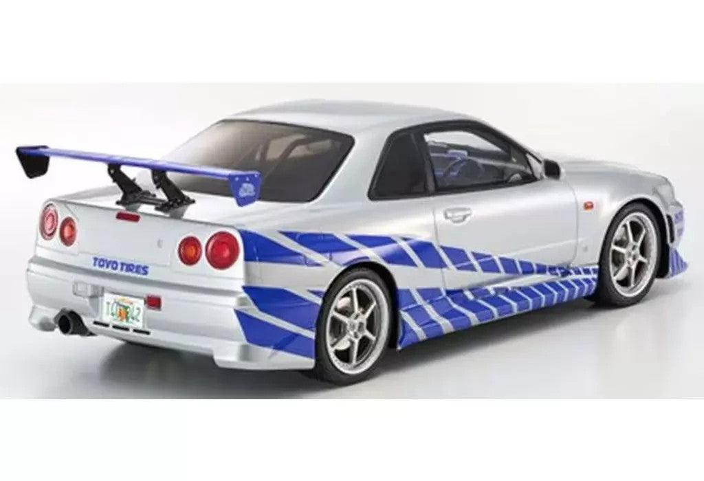 Kyosho KSR12007A 1/12 Nissan Skyline R34 GT-R 2001 Silver Die-cast