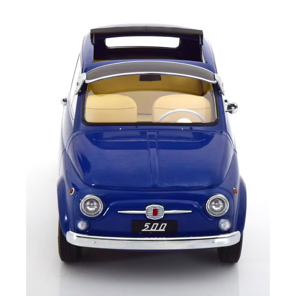 KK Scale KKDC120063 - 1/12 Fiat 500 F Custom 1968 Dark Blue [Die-cast Mini Car]