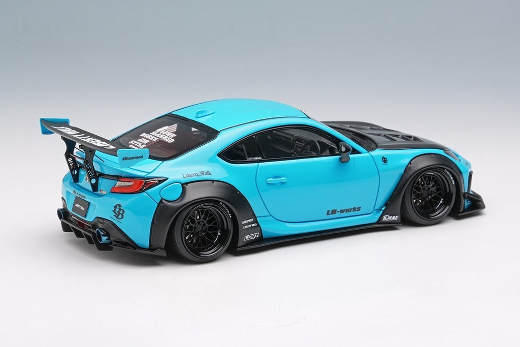 EIDOLON LB022C 1/43 Toyota GR86 LB Nation Pearl Light Blue Resin Model