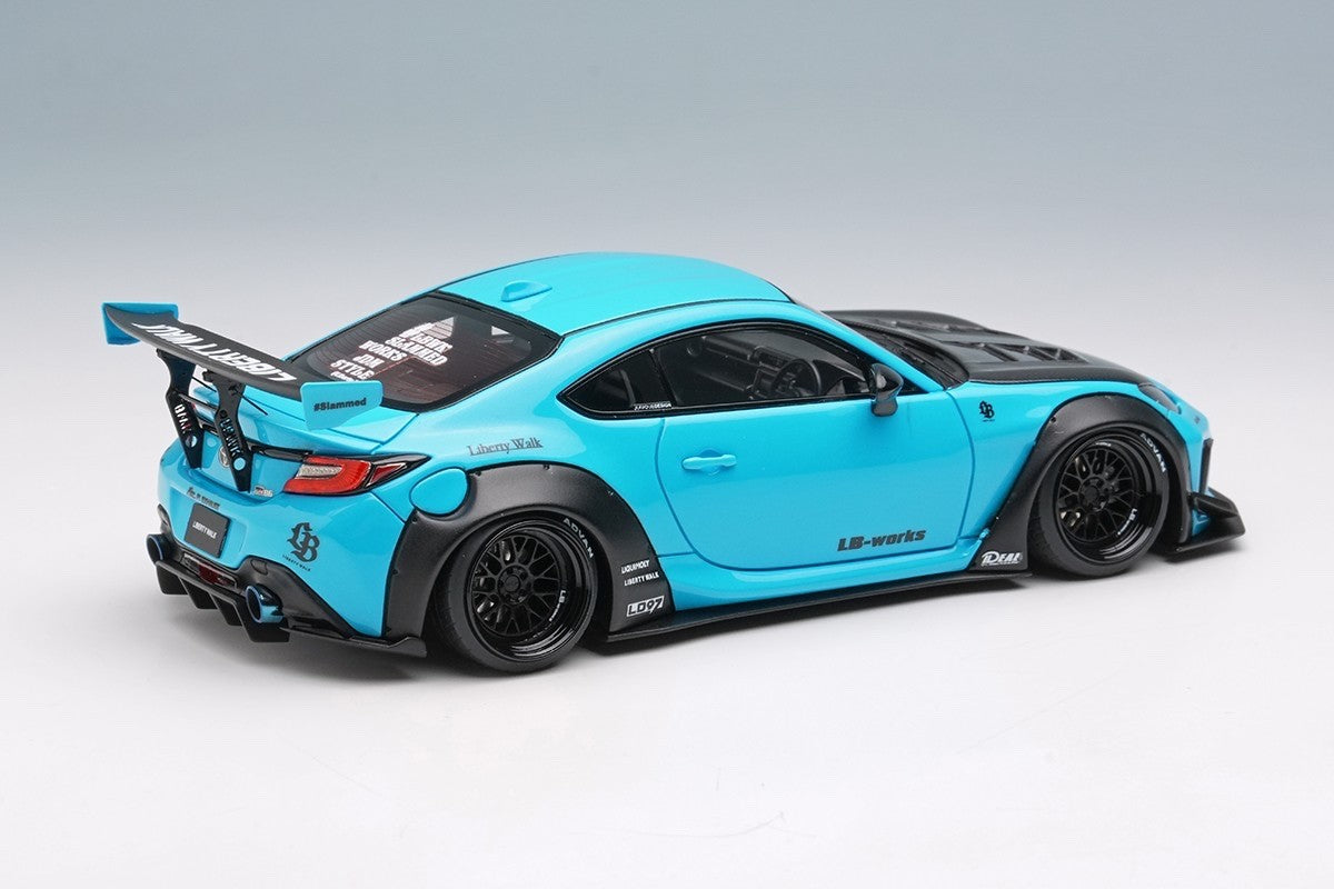 EIDOLON LB022C 1/43 Toyota GR86 LB Nation Pearl Light Blue Resin Model
