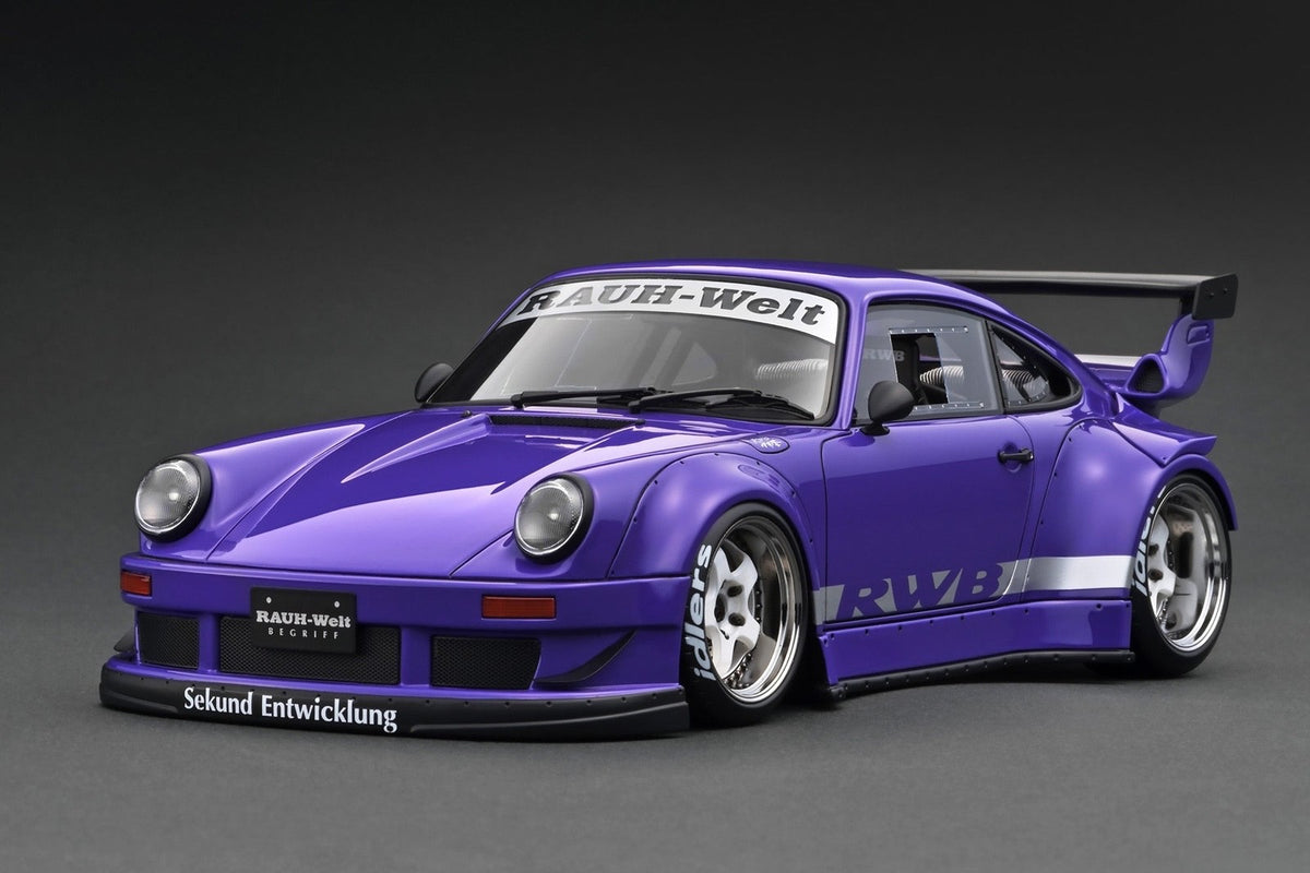 Ignition Model IG3698 1/18 Porsche 911 RWB 930 Purple WORK Meister S1