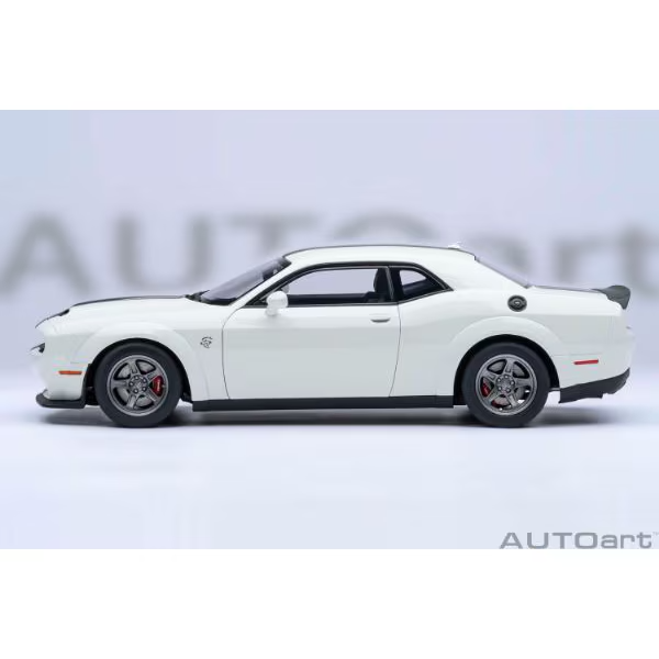 AUTOart 71766 1/18 Dodge Challenger SRT Super Stock 2023 White Diecast