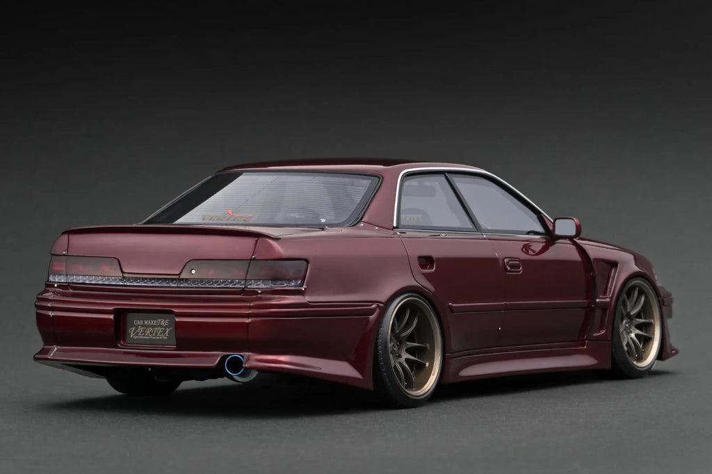 Ignition Model IG3577 1/18 VERTEX Toyota Mark II JZX100 Red Metallic Resin
