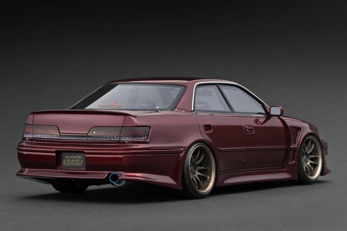 Ignition Model IG3577 1/18 VERTEX Toyota Mark II JZX100 Red Metallic Resin