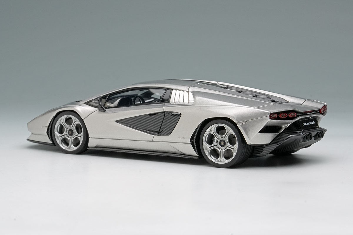 Make Up EIDOLON EM740F 1/43 Lamborghini Countach LPI 800-4 2022 Silver Resin