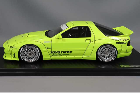 Ignition Model IG2912 1/18 Mazda RX-7 FC3S PANDEM Widebody Yellow