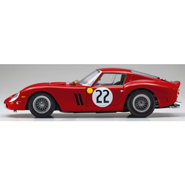 Kyosho KS08438B 1/18 Ferrari 250 GTO 1962 Le Mans #22 Die-Cast Model Car