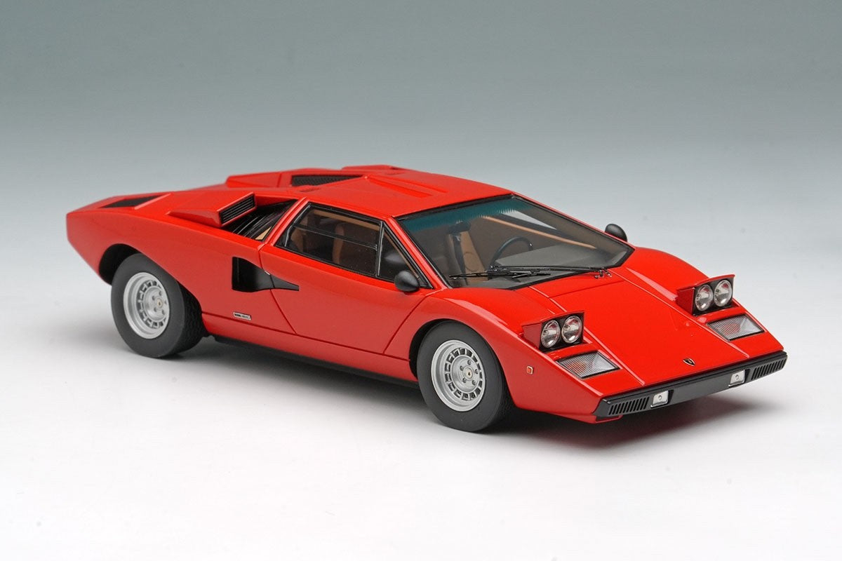 EIDOLON EM822B 1/43 Lamborghini Countach LP400 1974 Headlamp Open Red Resin