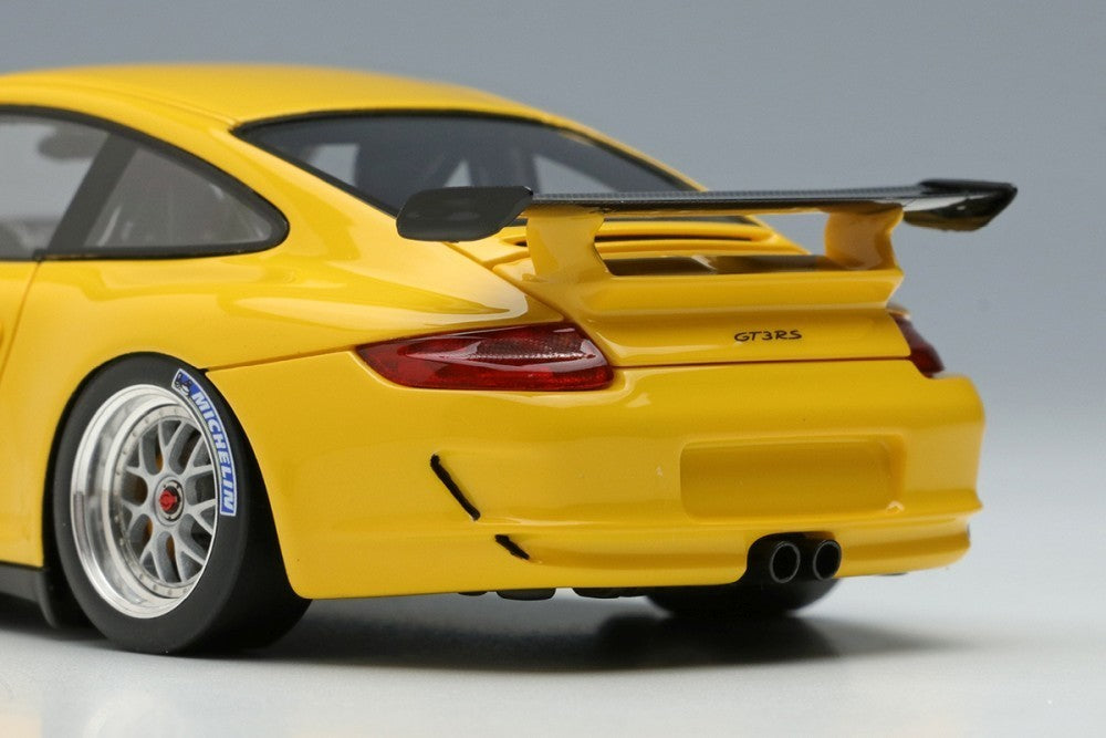 EIDOLON EM710E 1/43 Porsche 911 997 GT3 RS 2007 Speed Yellow Resin Limited 60pcs