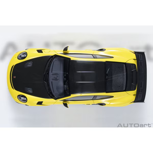 AUTOart 78178 1/18 Porsche 911 991.2 GT3 RS Weissach Yellow Diecast