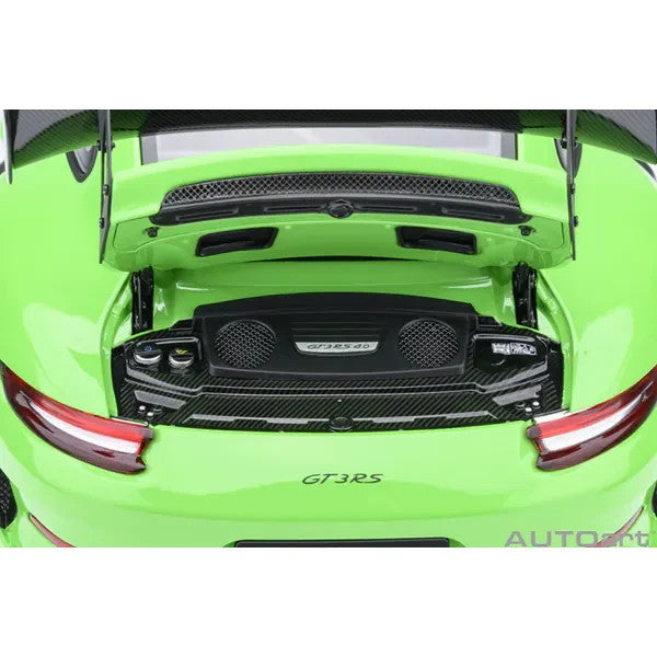 AUTOart 78179 1/18 Porsche 911 991.2 GT3 RS Weissach Green Diecast