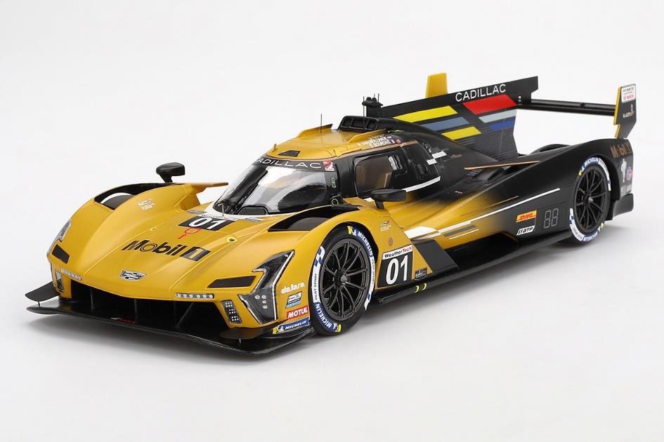 Top Speed TS0605 1/18 Cadillac V-Series.R 2024 Sebring 12H Yellow #01 Ganassi