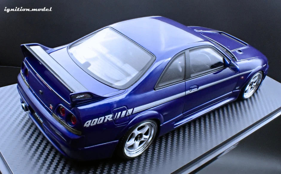 Ignition Model IG3655 1/18 Nissan NISMO 400R R33 Deep Marine Blue Resin