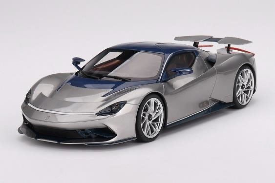 Top Speed TS0460 1/18 Pininfarina Battista 2019 Silver Blue US Launch Edition Re
