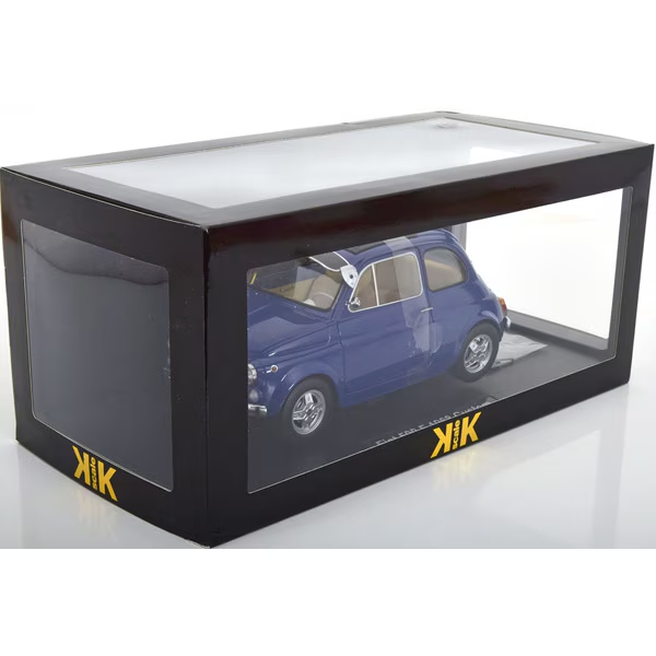 KK Scale KKDC120063 - 1/12 Fiat 500 F Custom 1968 Dark Blue [Die-cast Mini Car]