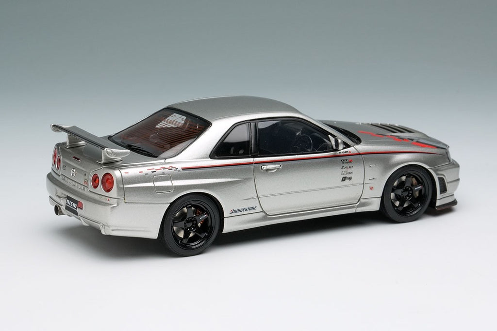 Make Up EIDOLON EM791 1/43 Nismo R34 GT-R Z-tune Prototype TAS 2001 Silver
