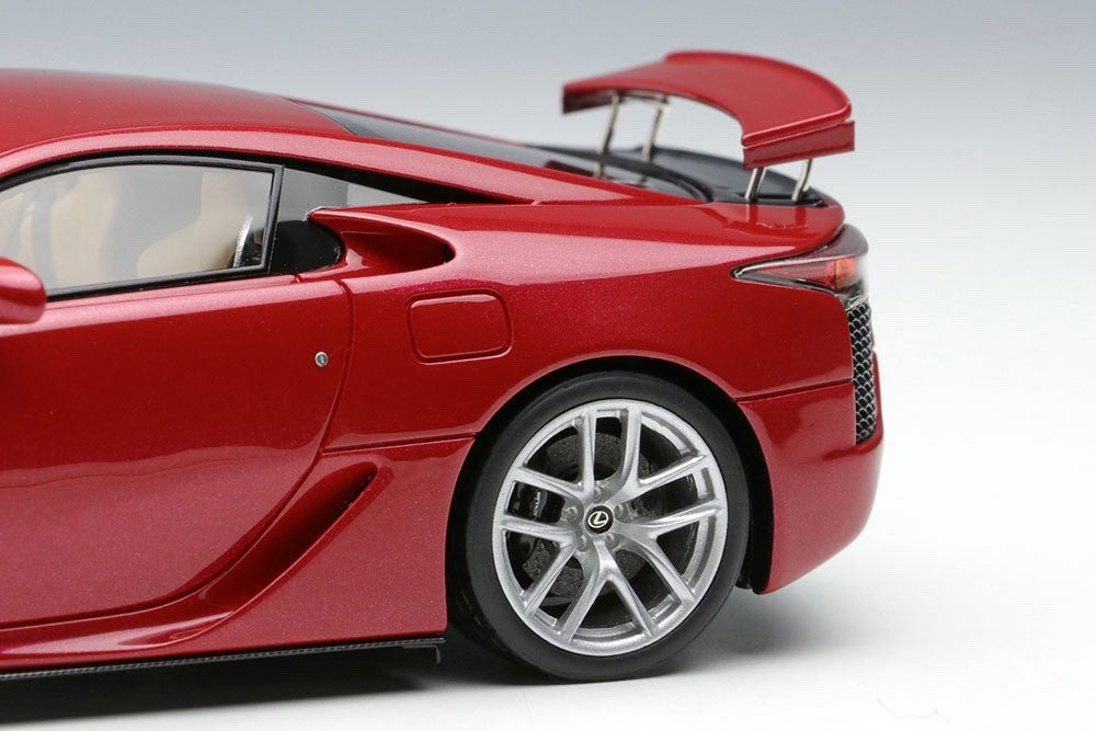 Make Up EIDOLON EM698C 1/43 Lexus LFA 2010 Rear Wing Up Pearl Red Limited 80pcs