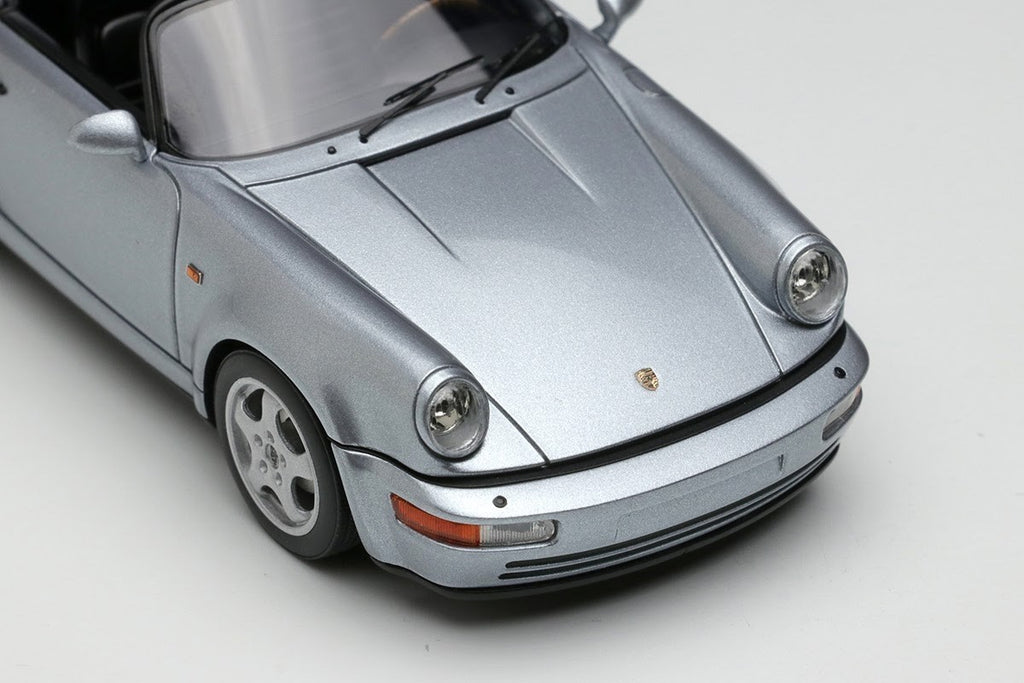 Make Up EIDOLON VM166A 1/43 Porsche 911 964 Speedster Polar Silver Finish 1993