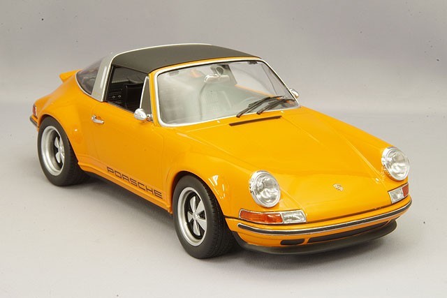KK Scale KKDC180472 1/18 Porsche Singer 911 Targa Orange Diecast