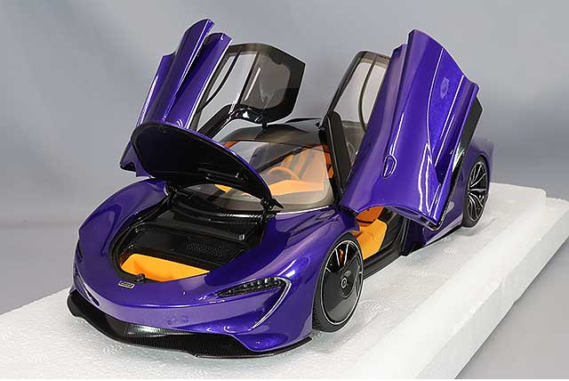 AUTOart 76089 1/18 McLaren Speedtail Metallic Purple Composite Model