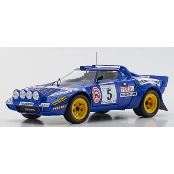 KYOSHO KS08130C - 1/18 Lancia Stratos HF 1976 Tour de Corse #5[Diecast Mini Car]