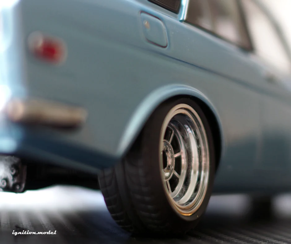 Ignition Model IG3307 1/18 Datsun Bluebird 510 2-Door Hayashi Light Blue Resin