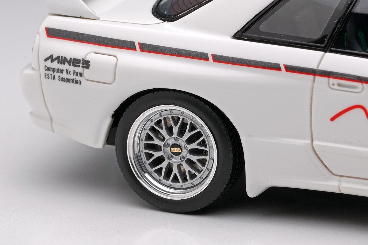 Make Up EIDOLON EM644A 1/43 Mines Skyline GT-R BNR32 N1 White BBS LM Evolution