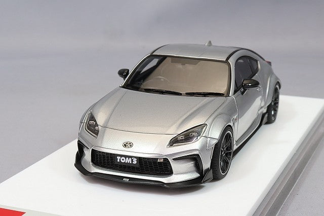 Make Up EIDOLON EM725D 1/43 TOMʼS GR86 Wide Body 2022 Ice Silver Metallic(Resin)