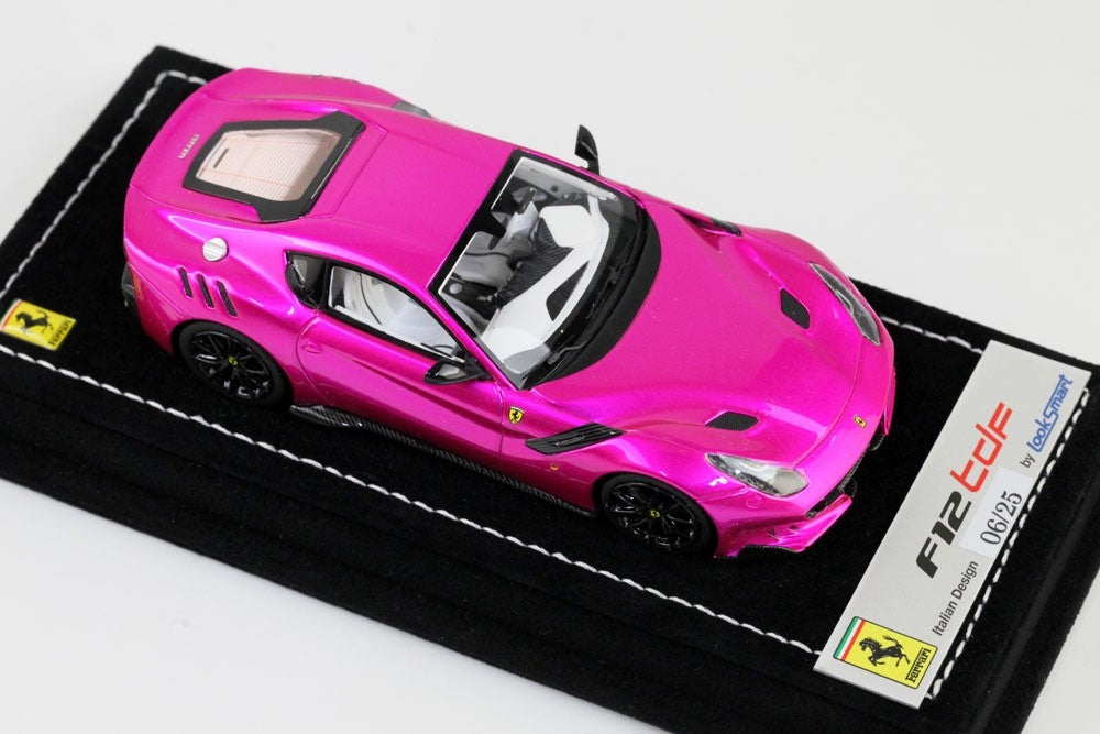 Looksmart LS450SC 1/43 Ferrari F12 TdF 2015 Pink Flash Ltd 25pcs Resin V12