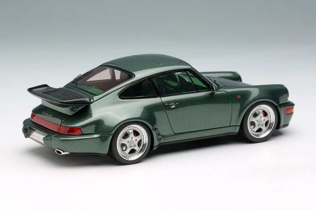 Make Up VISION VM158J 1/43 Porsche 911 964 Turbo 3.6 1993 Oak Green Resin